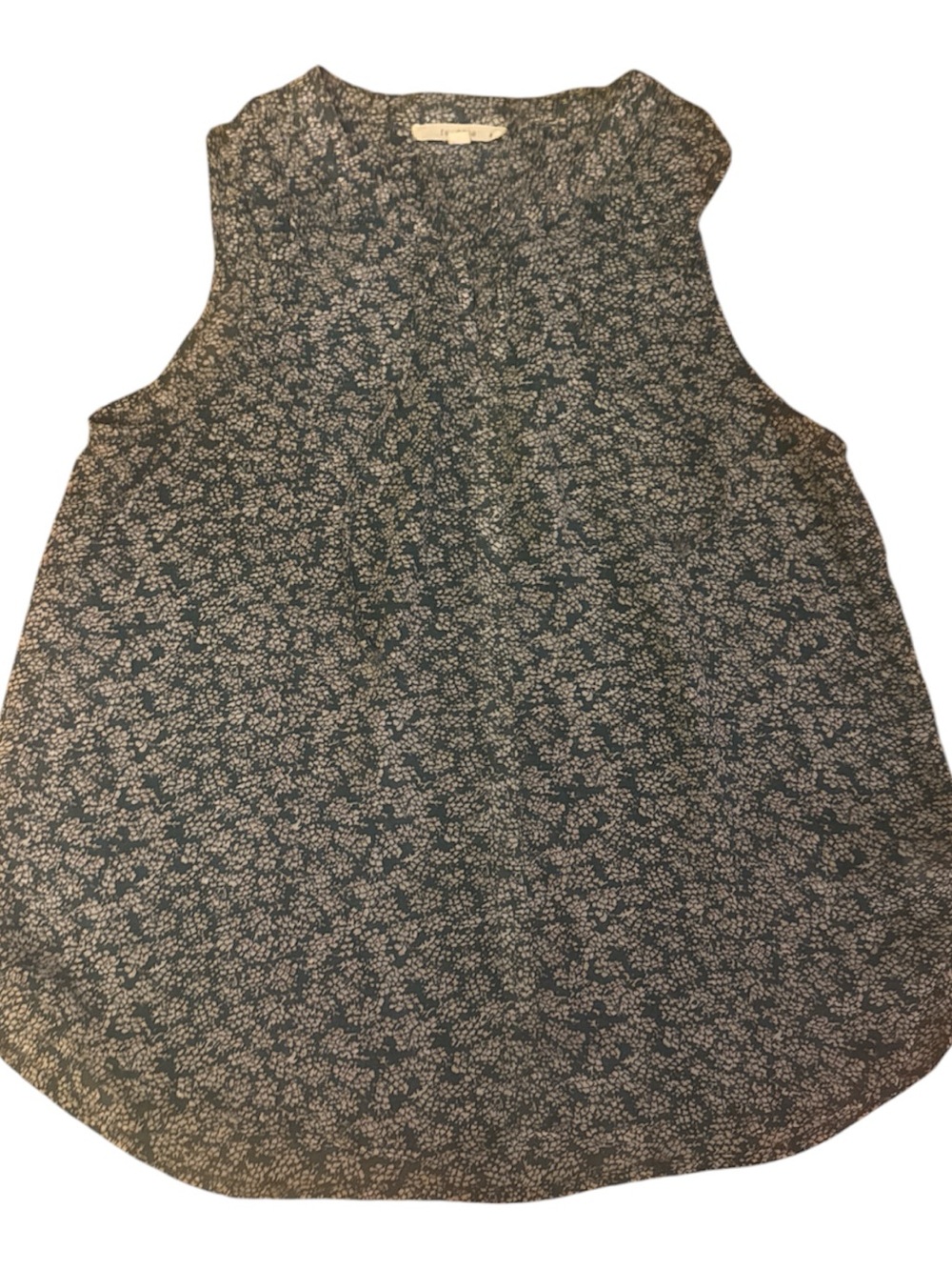 fun 2 fun Green Floral Sleeveless Blouse